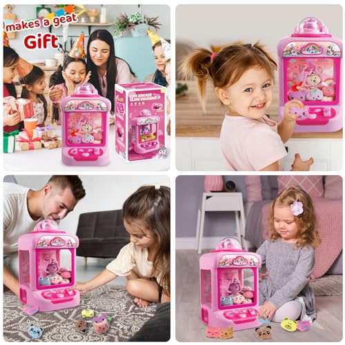TingingYuli Unicorn Claw Machine for Kids with 20 Mini Plush Toys A89103