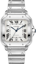 Cartier Santos de Cartier Large Model Automatic Steel, Silver-tone, Size No Size