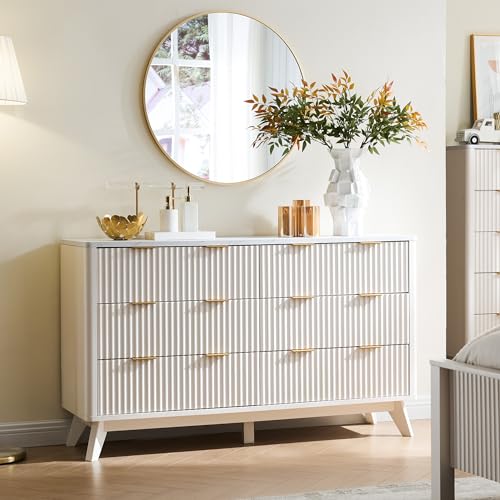 T4TREAM 5 Drawer Dresser with Faux Marble Top, Dark Grey T583