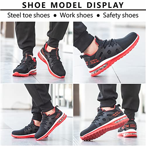 Kezhiho Steel Toe Shoes for Men Women Lightweight Work Sneakers F375842