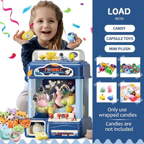 Claw Machine for Kids with Music Lights, USB Rechargeable, Ages 4-12 X2020