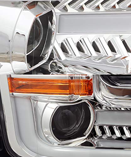 AlphaRex PRO-Series Jet Black LED Tube Dual Projector Headlights for 15-17 Ford F150 M7591