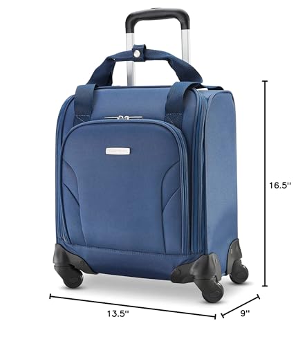 Samsonite Underseat Carry-On Spinner with USB Port, Purple A469