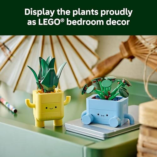 LEGO Botanicals Happy Plants Building Toys for Ages 9+ C494