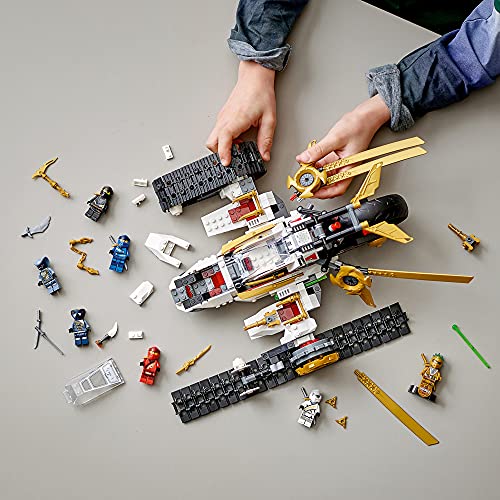 LEGO NINJAGO Legacy Ultra Sonic Raider 71739 Building Kit with Plane and Motorcycle T48140