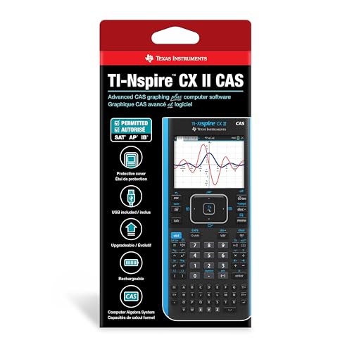 Texas Instruments TI-Nspire CX II CAS Graphing Calculator with Python, Power Bundle H685