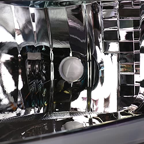 Compatible With Chevy Silverado 1500/2500/3500 HD Switchback Sequential LED Headlights Black Housing A769