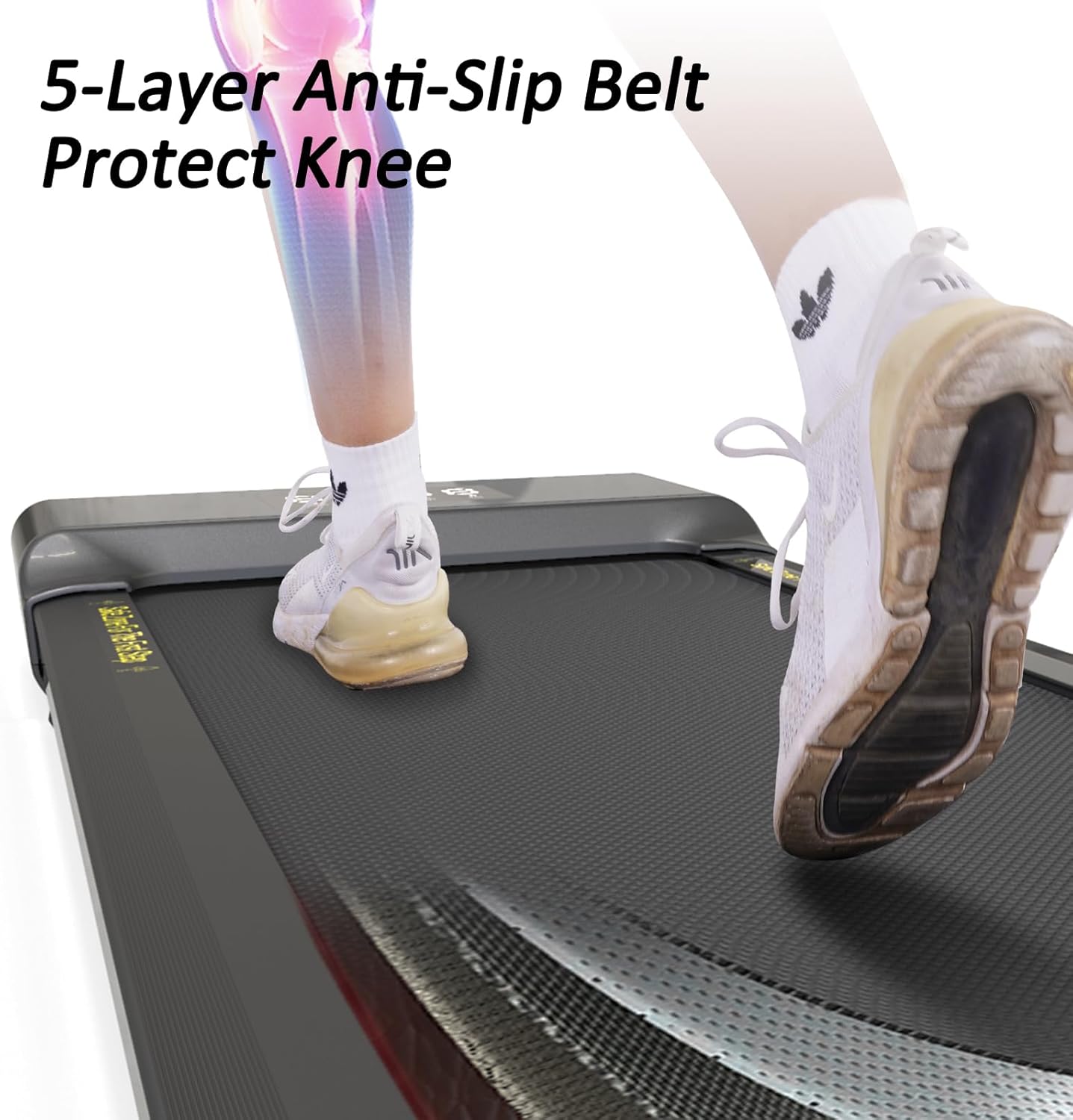Walking Pad 2 in 1 Treadmill with LED Display and Remote Control F2334