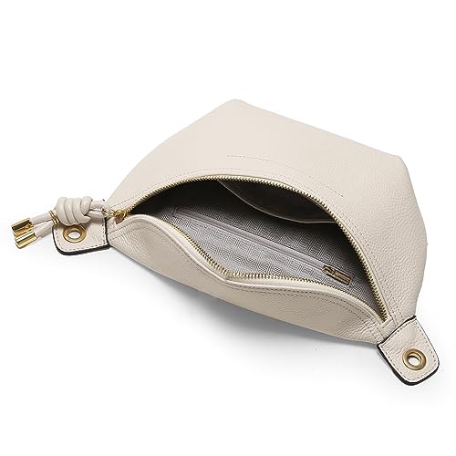 Genuine Leather Waist Pack for Women with Chain Straps H703