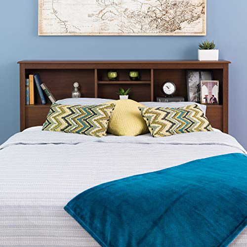 Prepac King Bookcase Headboard, Black A905