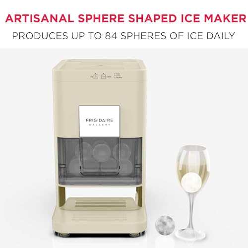 Frigidaire Countertop Sphere Ice Maker with Transparent Window, 84 Ice Spheres Per Day, White Z526685