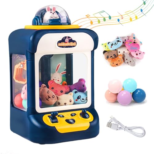 Kids Claw Machine with Lights and Sound, Includes 10 Plush (Pink) X399554