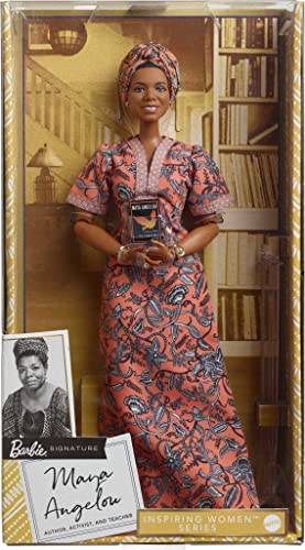 Barbie Inspiring Women Doll Maya Angelou with Dress & Accessories S543