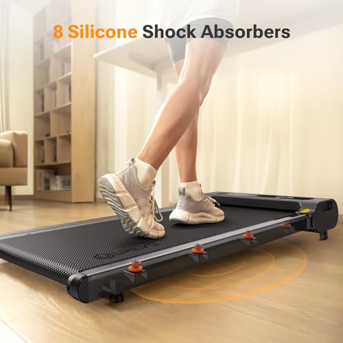 UREVO Walking Pad with Incline, Under Desk Treadmill for Home, 2.25HP, Remote Control K8206