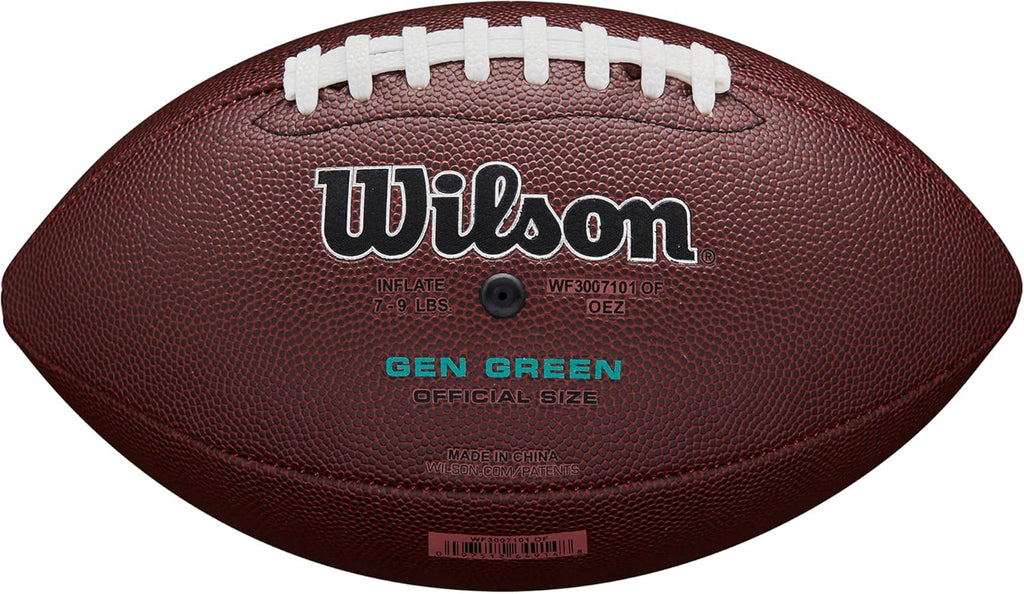 WILSON NFL Stride Pro Eco Football - Brown, Official Size S6803
