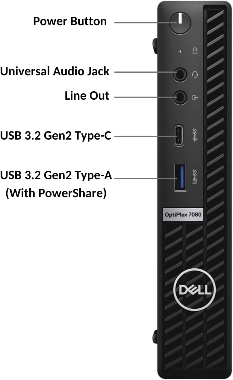 Dell OptiPlex 3080 Micro Desktop, Intel Core i5, 16GB RAM, 512GB SSD, Windows 10 Pro V788276