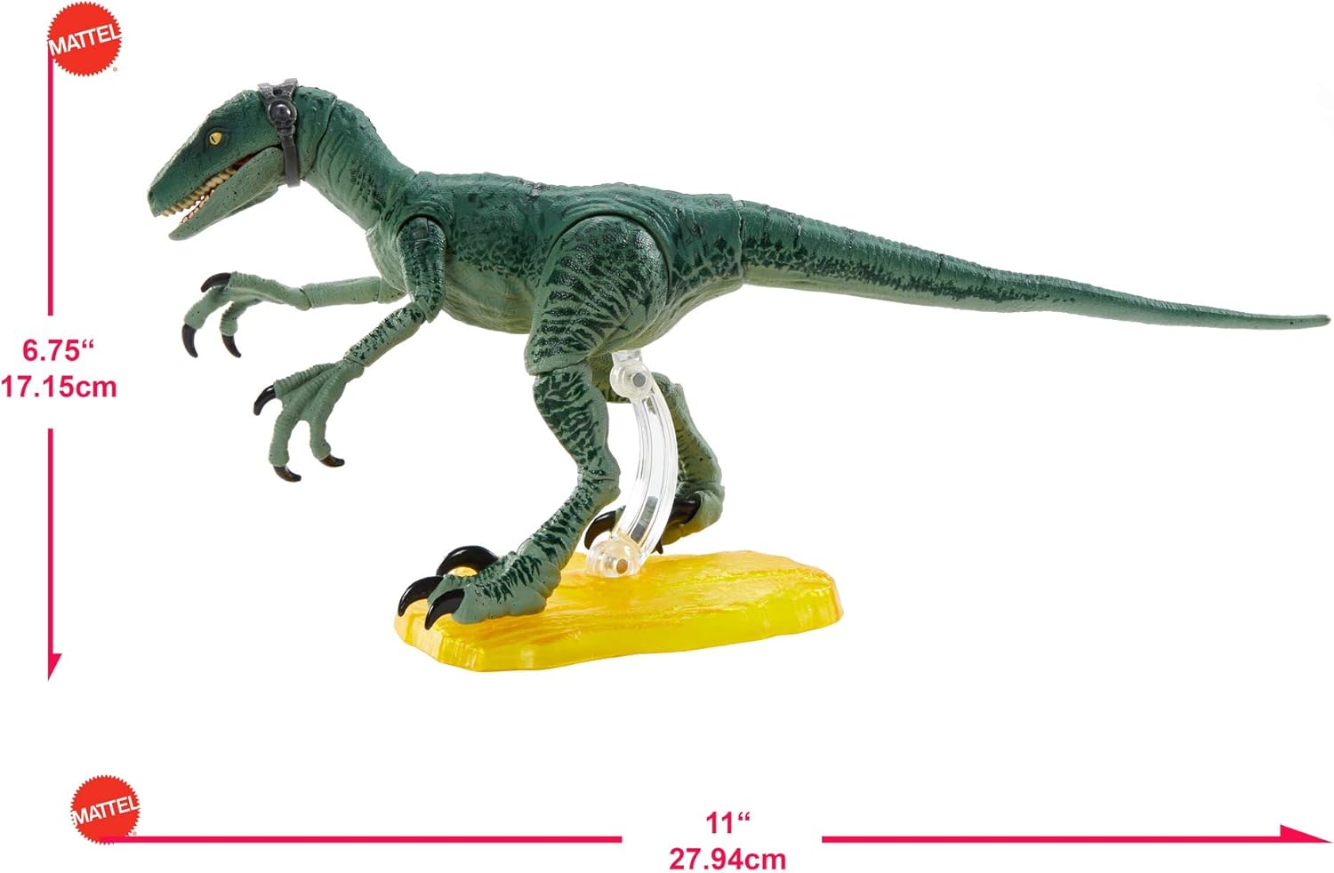 Jurassic World Toys Amber Collection Velociraptor Delta 6-in Dinosaur Action Figure F407
