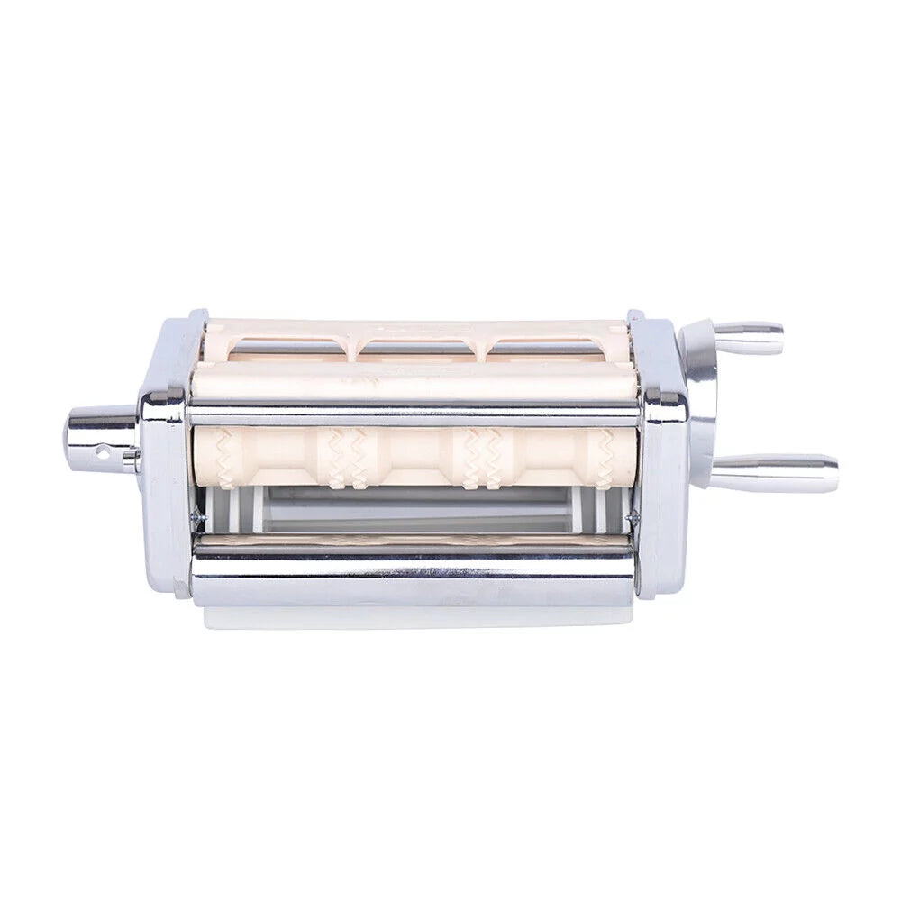 ZhdnBhnos Kitchen Pasta Roller Cutter Ravioli Maker Stand Mixer Attachment Stainless Steel C104560