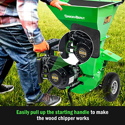3 in 1 Wood Chipper Shredder Mulcher MF30, 7HP Gas Powered, 3" Capacity I92204