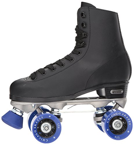 CHICAGO Skates Black Quad Roller Skates for Men Beginners Adjustable High-Top T694