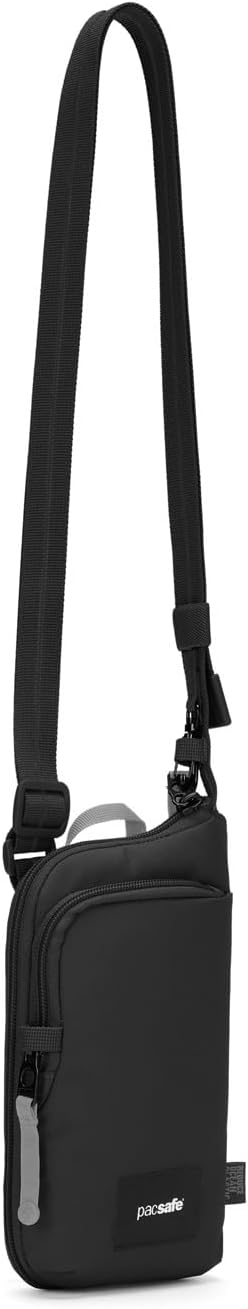 Pacsafe GO Anti Theft Tech Crossbody, Jet Black N4019