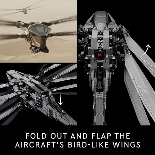 LEGO Icons Dune Atreides Royal Ornithopter 10327 Collectible Model with 8 Minifigures S63620