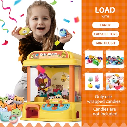 Claw Machine for Kids with Music Lights, USB Rechargeable, Ages 4-12 X2020