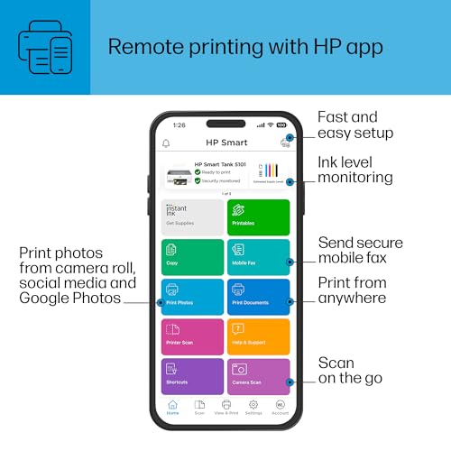 HP Smart-Tank 5000 Wireless All-in-One Ink-Tank Printer with 2 Years Ink Included R620