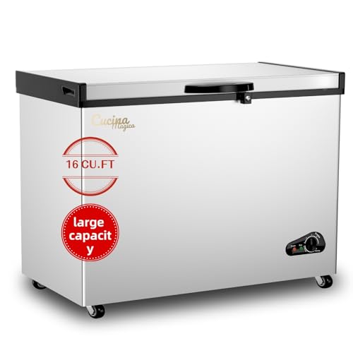 Bodacious 10 Cu Ft Chest Freezer with Removable Basket and Adjustable Thermostat Z5982