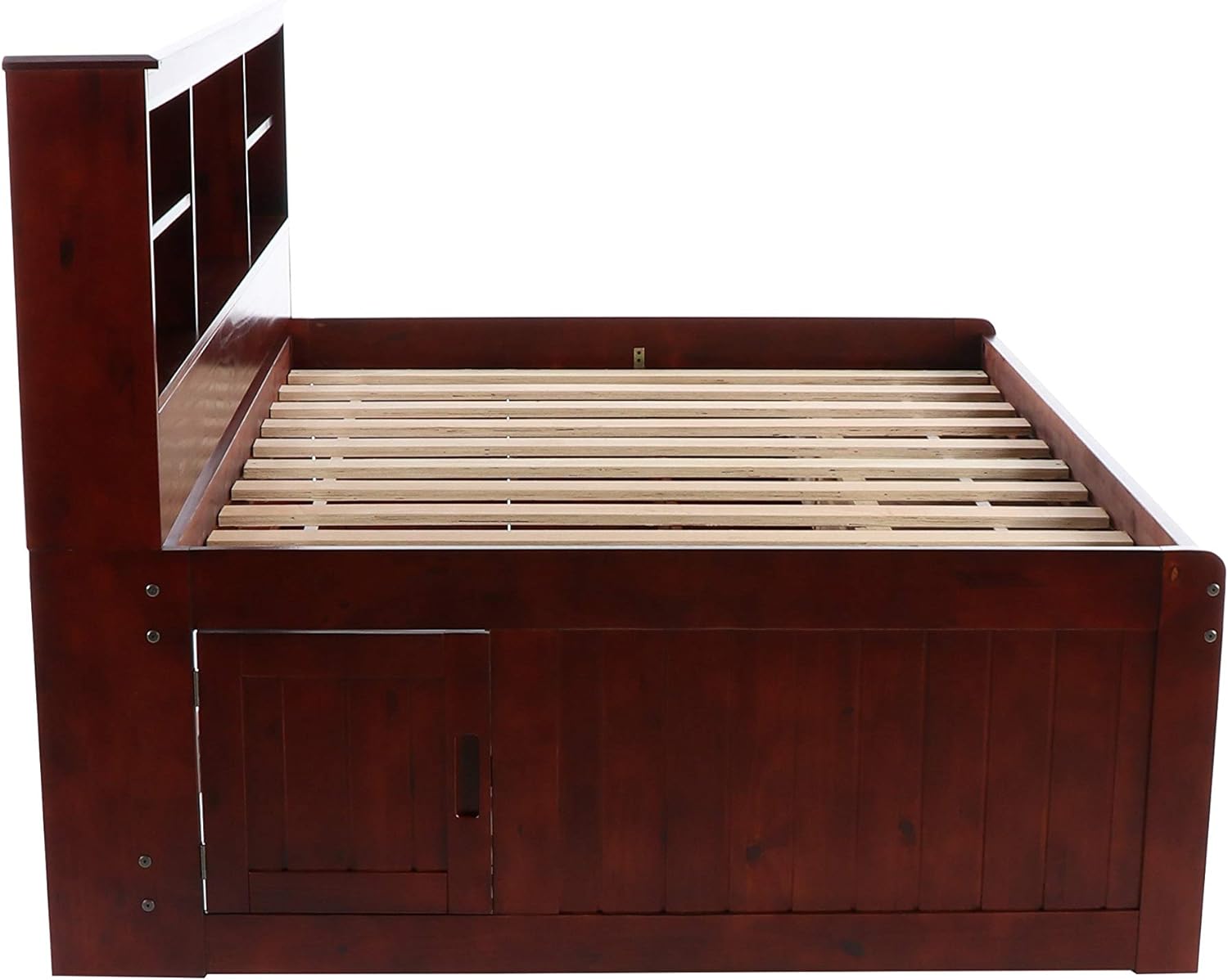 Discovery World Furniture Full Bookcase Daybed with 3 Drawers & Trundle Merlot G220