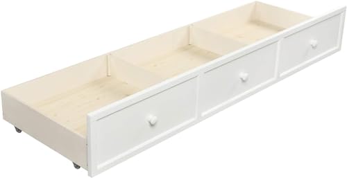 Twin Daybed with Storage Drawers Wood Frame, Gray V483