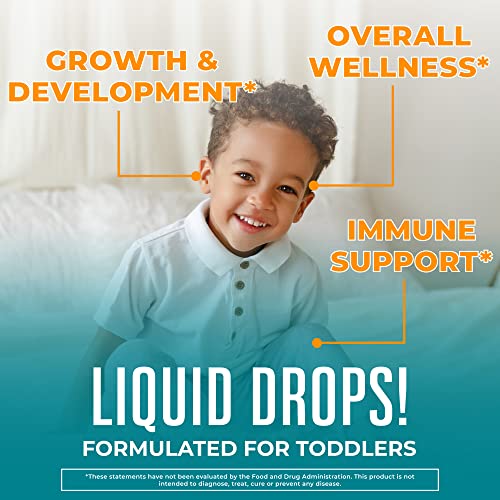 MaryRuth Organics Multivitamin & Multimineral with Iron for Toddlers, Liquid Drops, Ages 1-3, 2 Fl Oz O55990