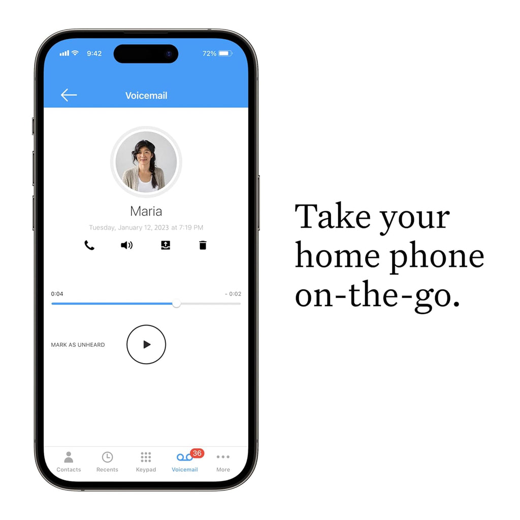 Ooma HD3 Cordless Handset with Caller-ID and HD Voice for Ooma Telo U623