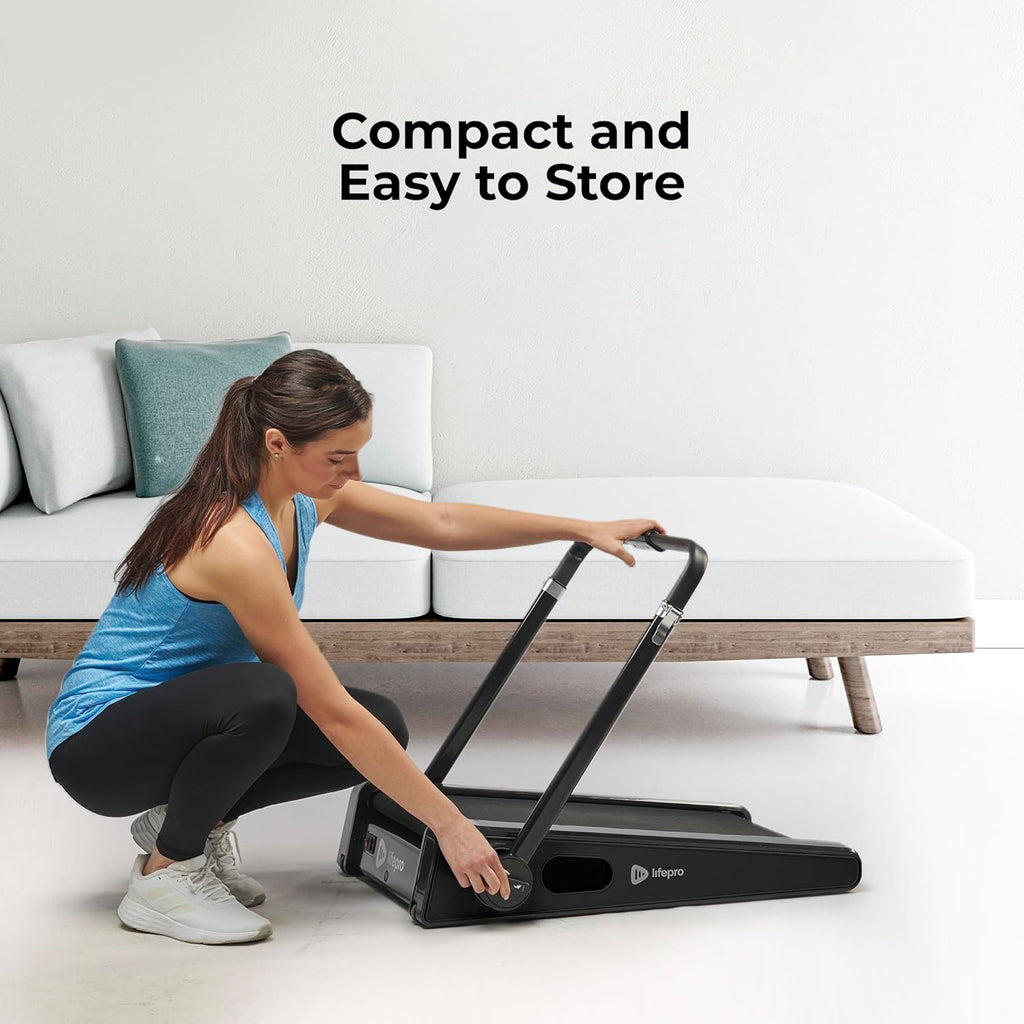 LifePro Portable Mini Walking Pad Treadmill with Adjustable Handlebar, 3 MPH T458
