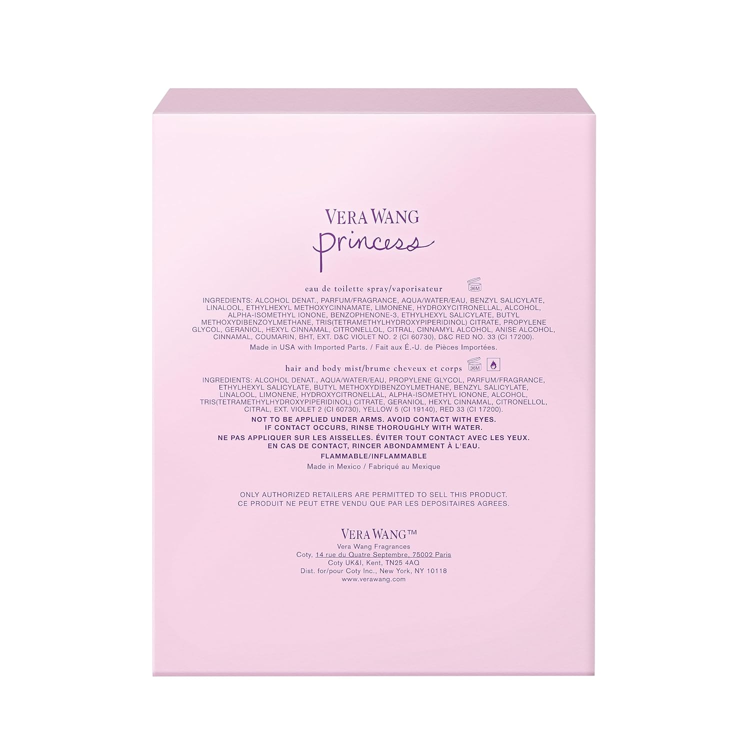 Vera Wang Princess Hair and Body Mist, 8.4 fl Oz G76290