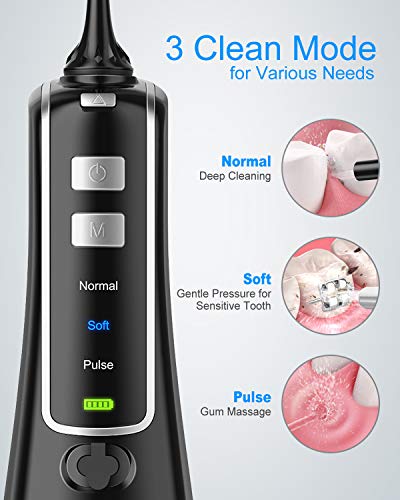 Nicefeel Cordless Water Flosser 300ML Portable Oral Irrigator IPX7 Waterproof D5811