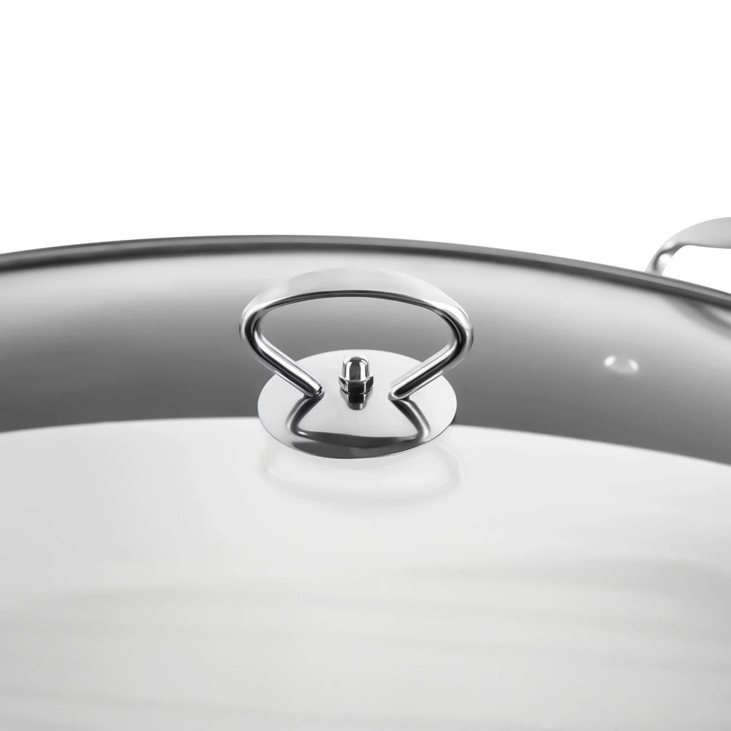 ZhdnBhnos Stainless Steel Fish Steamer with Glass Lid L7059