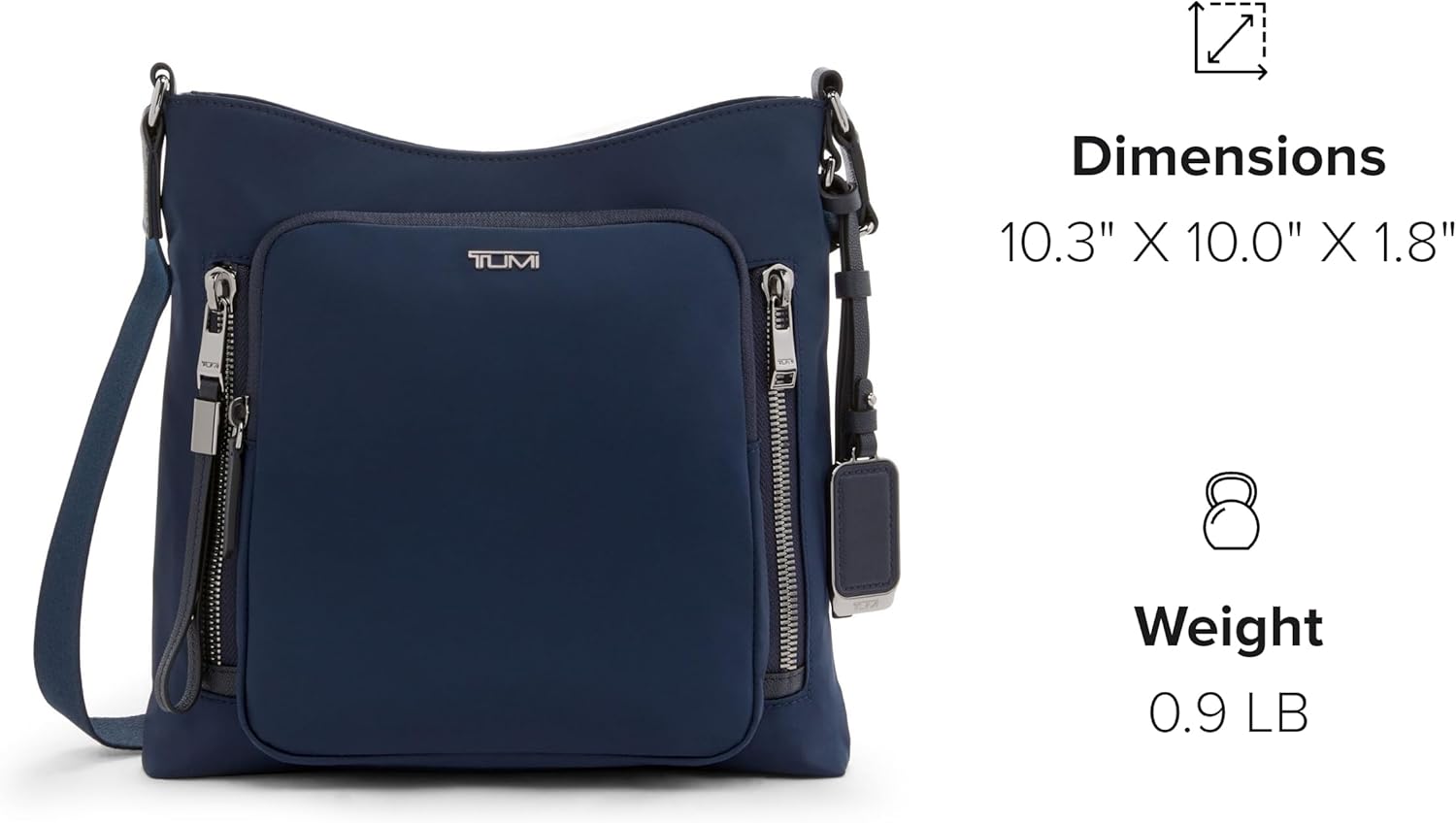 TUMI Voyageur Tyler Crossbody Nylon Bag Indigo O695574