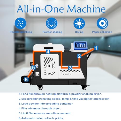 Lancelot W30 DTF Curing Oven and Powder Shaker for T-Shirt Printing B2669
