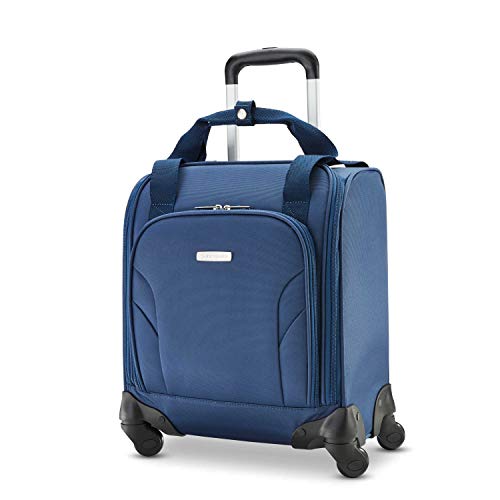 Samsonite Underseat Carry-On Spinner with USB Port, Purple, One Size