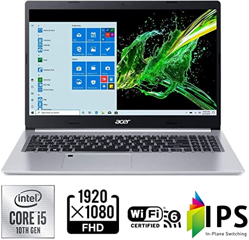 Acer Aspire 5 15.6" IPS FHD Laptop, Intel i5, 8GB RAM 512GB SSD, Windows 11 H4809