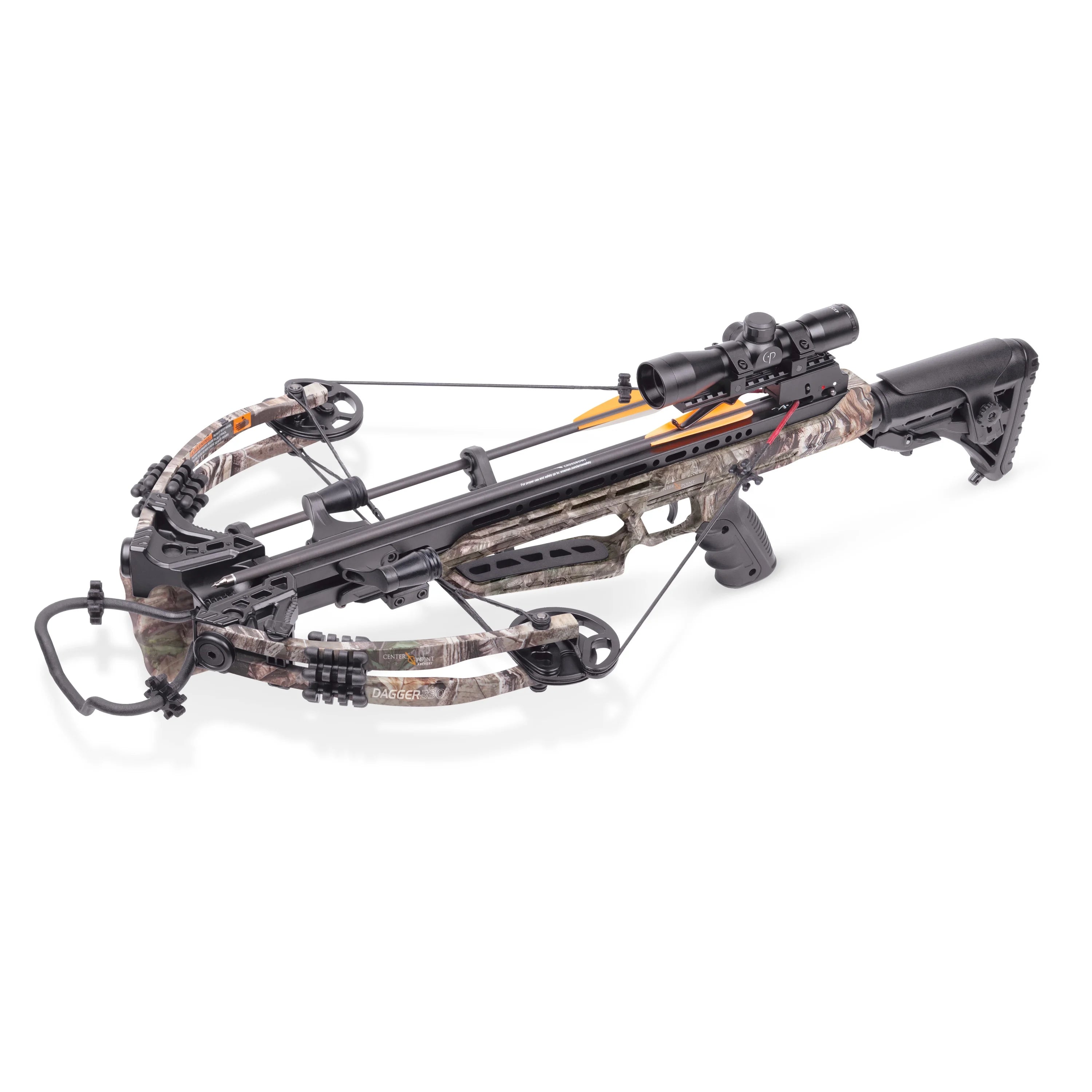 CenterPoint Archery Dagger 390 Compound Crossbow Kit, Camo S908305