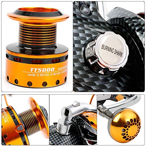 Fishing Reels 12+1 BB Light Smooth Spinning Reel Carbon Fiber Drag E87105