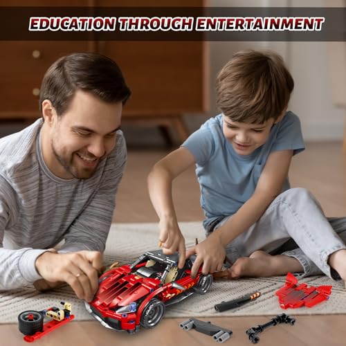 Remote Control Racing Car Building Kit STEM Toy for Kids 425 PCS I41499