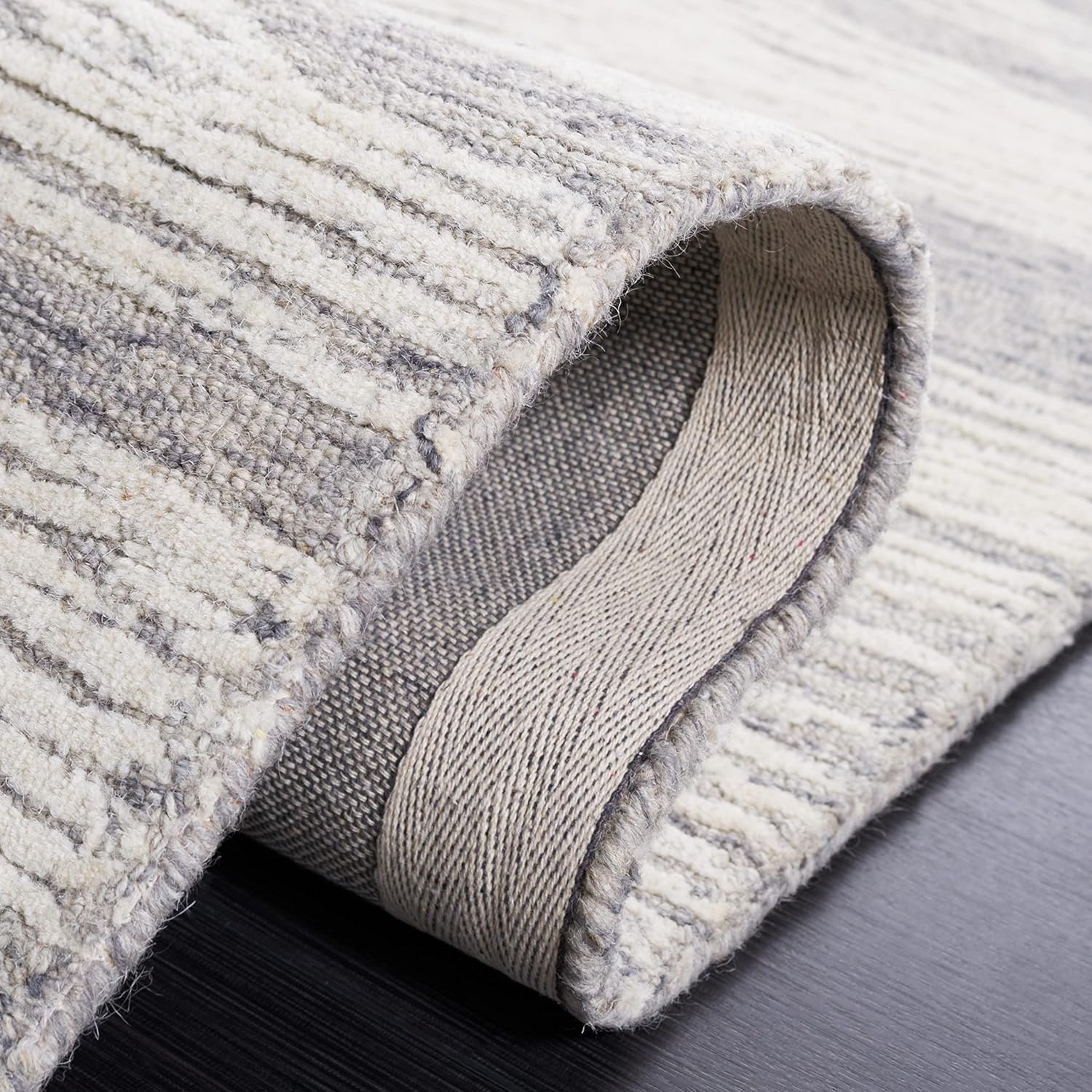 SAFAVIEH Metro Collection 8' x 10' Grey & Ivory Handmade Wool Area Rug Y776516