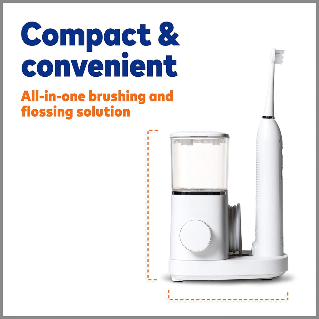 Waterpik Sonic-Fusion SF-02 Electric Toothbrush & Water Flosser Combo, White Y174