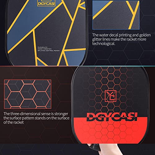 YC DGYCASI Graphite Pickleball Paddles Set of 2 with Carry Bag D555