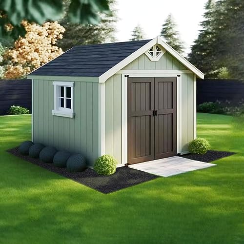 Outdoor Storage Shed Mat 10.2x8.2 FT Waterproof Anti-Slip I6495