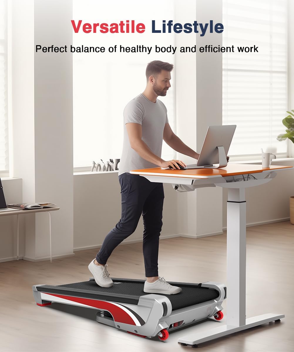Redliro Walking Pad Treadmill with 6% Incline, 350+ lb Capacity X391818