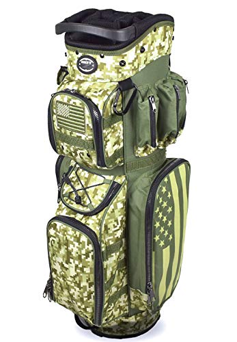 Hot-Z USA Military Active Duty 14 Way Divider Golf Cart Bag